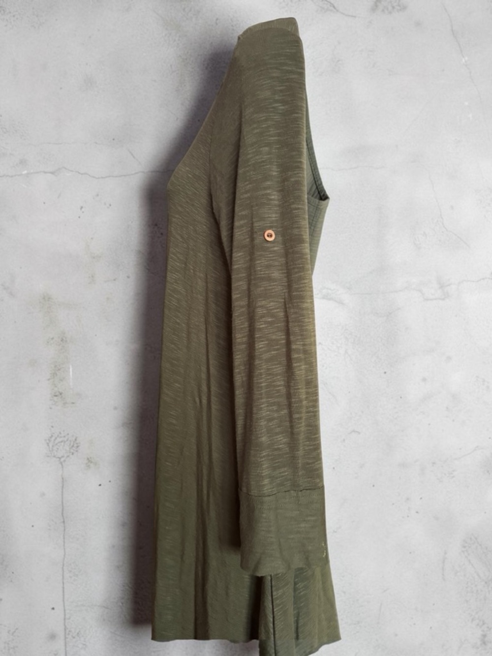 Altar’d Olive Green Long Sleeve Knit Swing Dress -Size Small - Picture 5 of 9